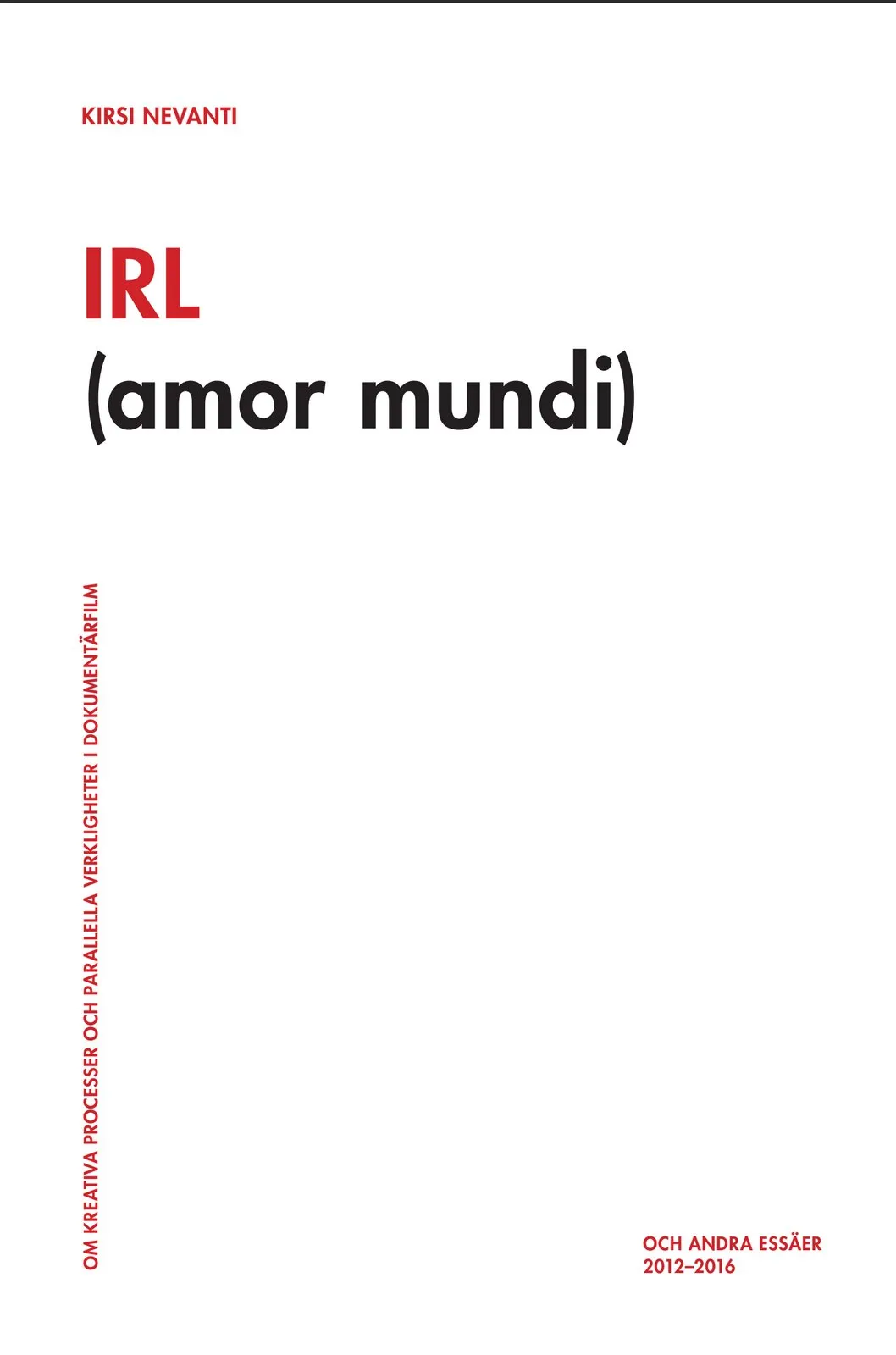 Cover of IRL (Amor Mundi)